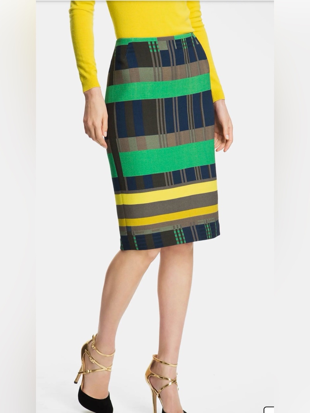 Lafayette 148 New York Cubism Print Skirt